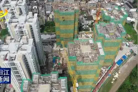 阳江：城南公租房二期工程全面封顶图片