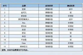 12款国内外常见品牌床垫测试，哪款床垫更优秀？图片