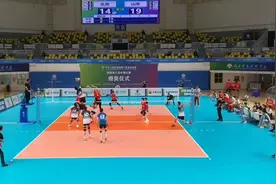 全运会男排开赛零观众，北京男排1比3负于山东队图片