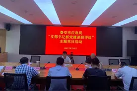 泰安市应急局召开支部书记抓党建述职评议活动图片