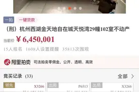 杭州西湖区1000多万元别墅1元起拍！前房主很年轻，和一起44亿票据诈骗案有关图片