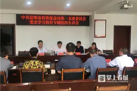 马郡参加昆明市投资促进局第一支部党史学习教育专题组织生活会图片
