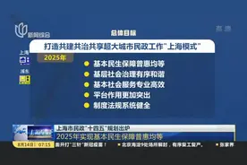 上海市民政“十四五”规划出炉：2025年实现基本民生保障普惠均等视频封面