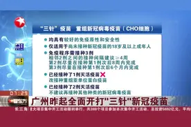 广州昨起全面开打“三针”新冠疫苗视频封面