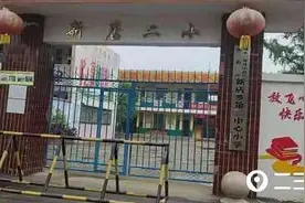 河南南阳新店二小校舍破败存隐患，百米外“豪华校园”不能上遭质疑图片
