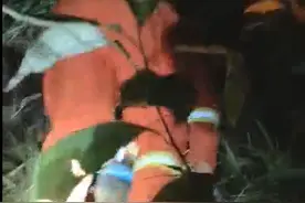 惊险！湖南9岁男孩深夜失足掉下山崖，万幸被一石头挡住图片