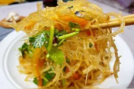 凉拌龙须菜，爽口解腻，胶原蛋白丰富图片