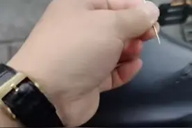 道德沦丧！成都一共享单车坐垫被扎针 竟有4厘米长图片