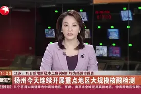 江苏：15日新增新冠本土病例6例  均为扬州市报告 扬州本轮疫情单日新增本土确诊数回个位视频封面