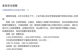 3名中国公民在刚果（金）遭武装人员绑架！使馆发出紧急提醒图片