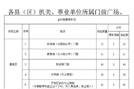 石家庄92个停车场1799个泊位免费开放图片