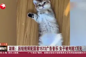 湖南：因短视频配国窖1573广告音乐  女子被判赔7万元视频封面