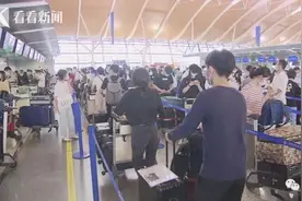 浦东机场排大队，全家老小齐送行……真没必要图片