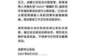 成都公安机关通报：6名利用虚拟货币犯罪的嫌疑人被刑拘图片