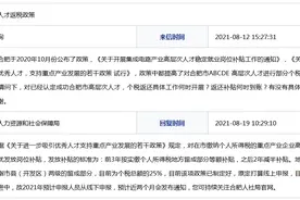 网友咨询高层次人才返税政策 合肥市人社局详解图片