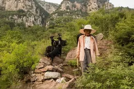 76岁山里放羊大叔，身板硬朗，穿着得体，性格爽朗图片