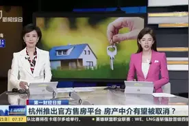 杭州推出官方售房平台  房产中介有望被取消？