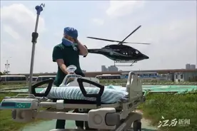 泰和到南昌，直升机转运病人，与死神赛跑图片