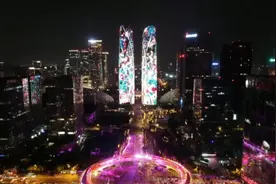 昨晚惊艳成都的天府双塔灯光秀 总设计是咱川台人图片