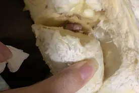 买的榴莲吃出果虫 百果园已更换新品牌图片