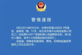 哈尔滨夜市越野车撞人事故，警方通报图片