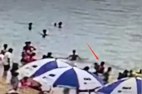 深圳一海滨公园6岁男孩溺水，救生员“苏神附体”飞奔成功营救图片
