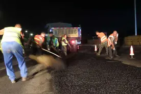 避拥堵，市政道路养维修启动“夜间模式”图片