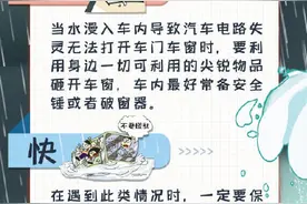 暴雨天被困车内如何逃生？四字口诀要记牢图片