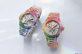 Hublot宇舶表推出Big Bang Integral Tourbillon Rainbow腕表图片