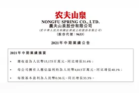 半年赚40亿的农夫山泉：业绩增长快股价却腰斩，曾营销翻车图片