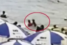 苏神附体！6岁男童误入深水区溺水 救生员“百米冲刺”跳海救人图片