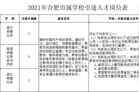 有编制！安徽最新招聘来了，岗位表→图片