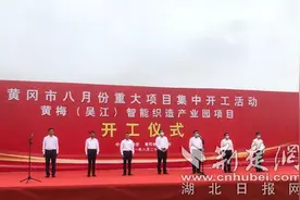 黄冈全市8月份重大项目开工活动在黄梅举行图片