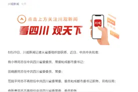 施小琳、田晓蔚任四川省委常委，范锐平、曲新勇不再担任图片