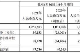 中国石化半年报：净利润为391.53亿元，上年同期亏损230亿元图片
