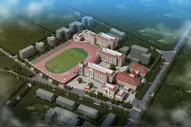 一个年级一幢楼，共42个班！青岛三中改扩建工程”已全面进入装饰装修施工阶段图片