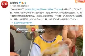 有点儿草率了！消防员救出被困窨井小猫取名下水道图片