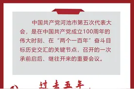 一图读懂河池市第五次党代会报告图片