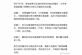 武汉疫情复盘：华南海鲜市场最早3例病例均从事冷链图片