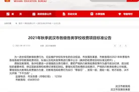 收费标准公布！武汉、宜昌、黄石……家长速看图片