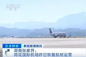 湖南张家界荷花国际机场恢复航班运营 部分景区恢复开放图片