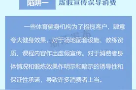 警惕！体育健身机构消费五大“陷阱”图片
