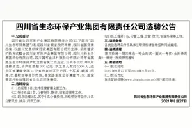 四川省生态环保产业集团有限责任公司选聘公告图片