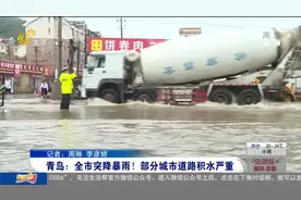 暴雨突袭，青岛海水浴场与崂山景区紧急关闭，部分路段积水严重视频封面