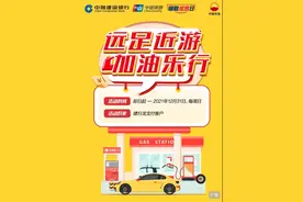 每周日使用建行借记卡，可享加油10%优惠图片
