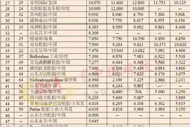 全球轮胎75强榜单！中策第9，玲珑迫近前10图片