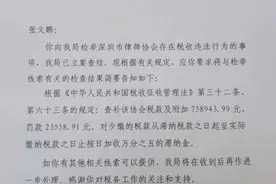 深圳律协回应“偷税被罚”：财务处理不规范，将加强管理图片