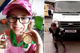 10岁娇小女孩成功举起96公斤杠铃 梦想参加奥运会图片