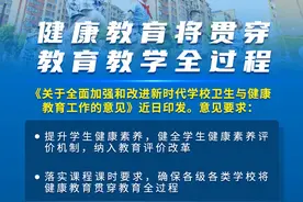 权威快报｜健康教育将贯穿教育教学全过程图片