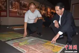 河北邯郸村民捐献4幅日本侵华军用地图图片